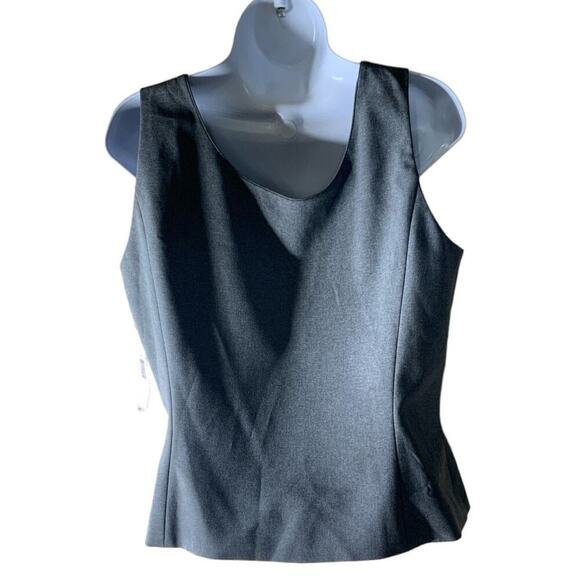 Preston & York Gray Top Women's Size 10 Lined Sleeveless - Picture 4 of 9